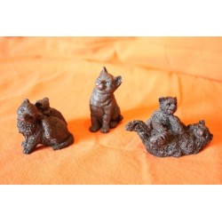 Gatti in pietra lavica cm 6 art. Z23-prezzo singolo per gatto assortito