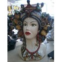 BUSTO MORA DI DONNA CON FRUTTA CM 55